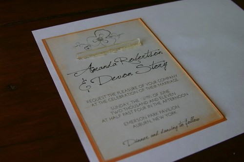 linen wedding invitation 5