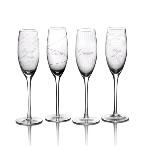 Mikasa Cheers 8-Ounce Champagne Flutes, Service for 4 