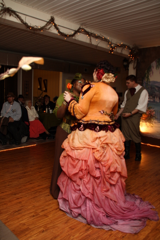 homemade steampunk dress 11 - How a bride and her mother hand-crafted a fantastical steampunk wedding ensemble homemade steampunk dress (11)