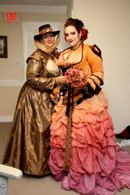 homemade steampunk dress 6 - How a bride and her mother hand-crafted a fantastical steampunk wedding ensemble homemade steampunk dress 6