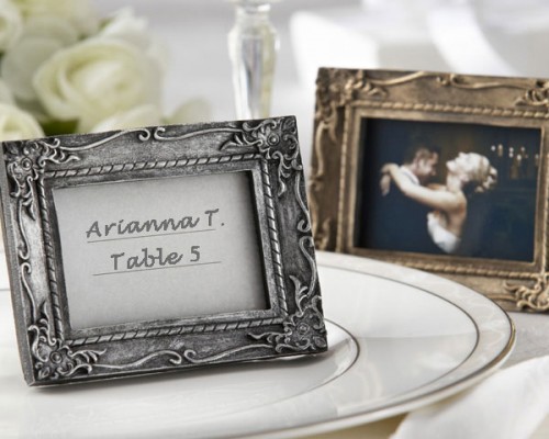 Work of Art Antique Finish Place Card HolderPhoto Frame
