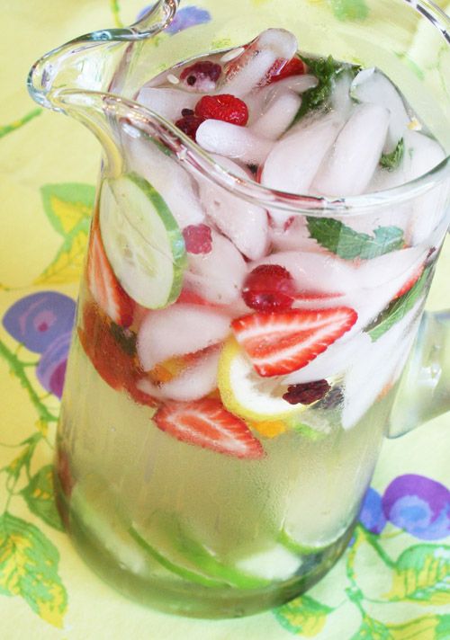 Wedding Reception Idea: Fruit-Infused Water Recipes