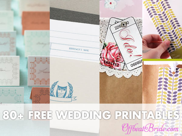 Omg 80+ Free Wedding Printables & Wedding Program Templates