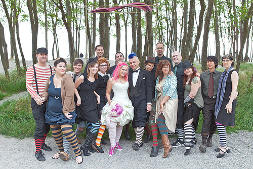 Picture your entire wedding party in socks from Sock Dreams (plus