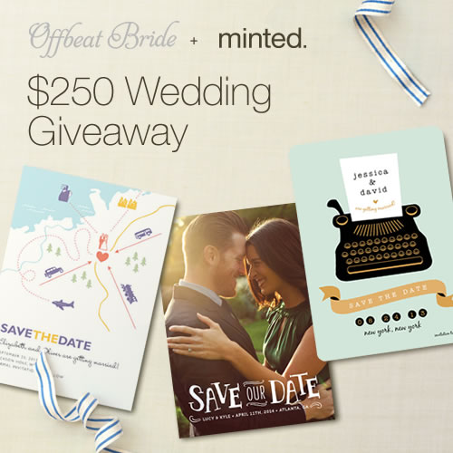 Make your guests save the HECK out of your date with these Minted save the date designs (+ enter