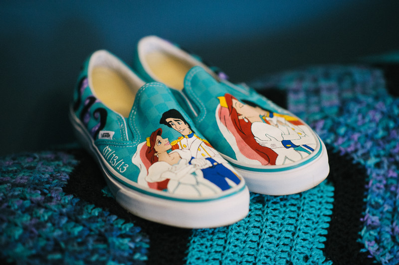 The little mermaid hand-painted shoes store