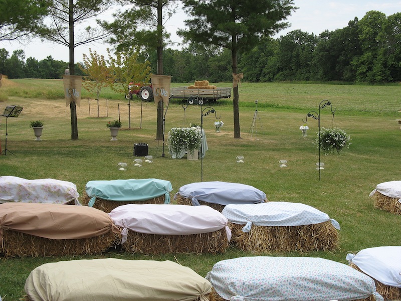 Hay Bale Seating Ideas