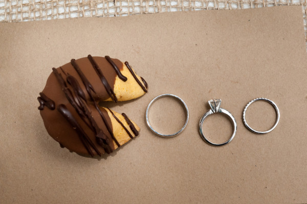 fortune cookie wedding ring