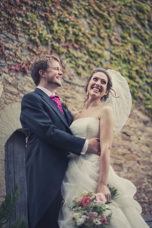 vintage style bride groom