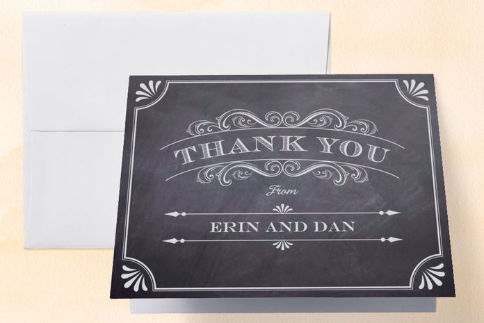 chalkboard thank you cards