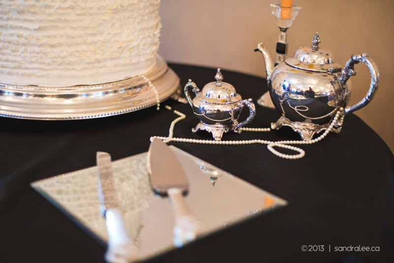 tea set at wedding