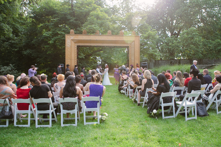 outdoor wedding ceremony