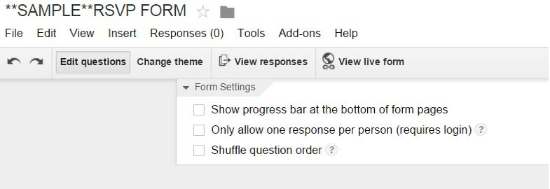 How To Create An Rsvp Using Google Docs How to use Google Docs to create an online wedding RSVP