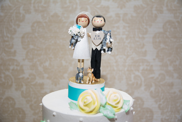 Cake toppers @offbeatbride