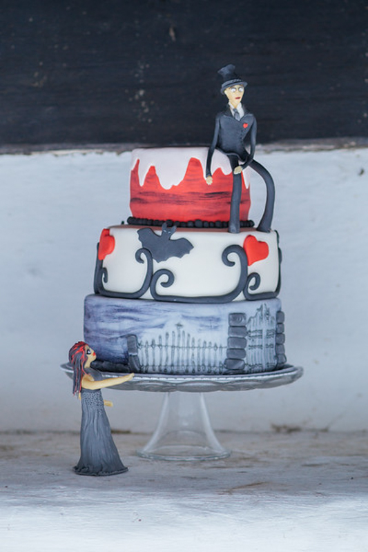 Cake at Czech Republic wedding as seen on @offbeatbride