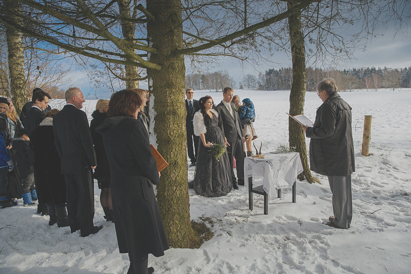 Ceremony at Czech Republic wedding as seen on @offbeatbride