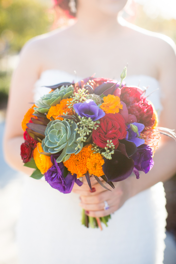 Dia de los Muertos wedding as seen on @offbeatbride
