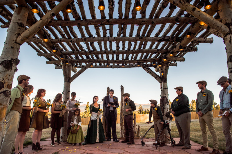 Colorado fantasy wedding as seen on @offbeatbride