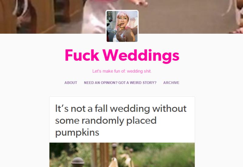 fuck weddings tumblr
