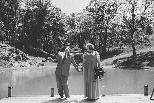 A polyamorous elopement at a lakeside bungalow