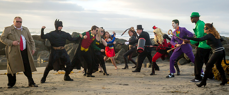 DC superhero wedding