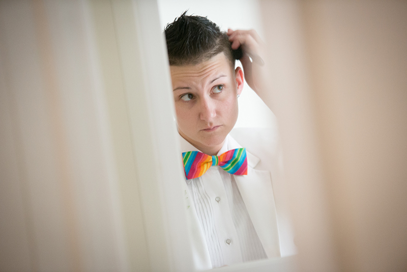 Pennsylvania rainbow wedding as seen on @offbeatbride