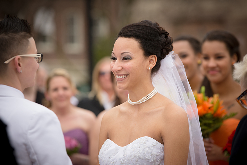 Pennsylvania rainbow wedding as seen on @offbeatbride