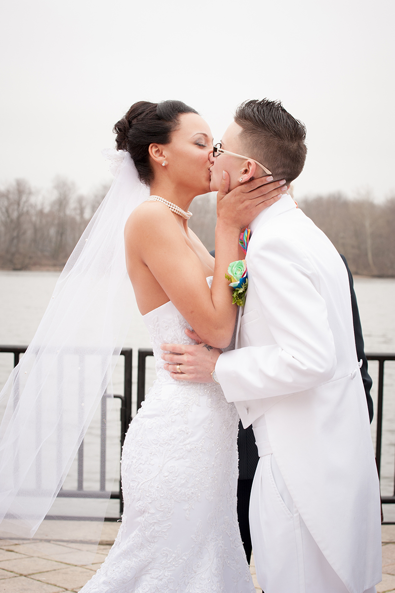 Pennsylvania rainbow wedding as seen on @offbeatbride