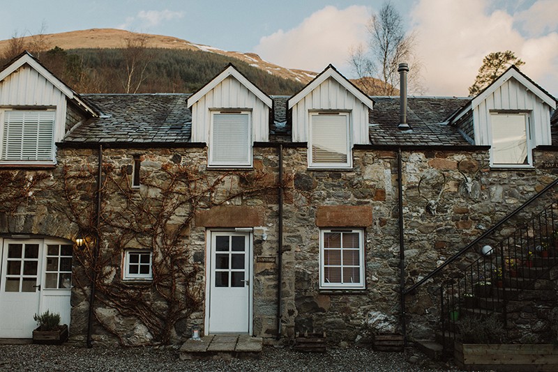 Winter elopement in Scotland as seen on @offbeatbride #weddings #scotland #bohemian