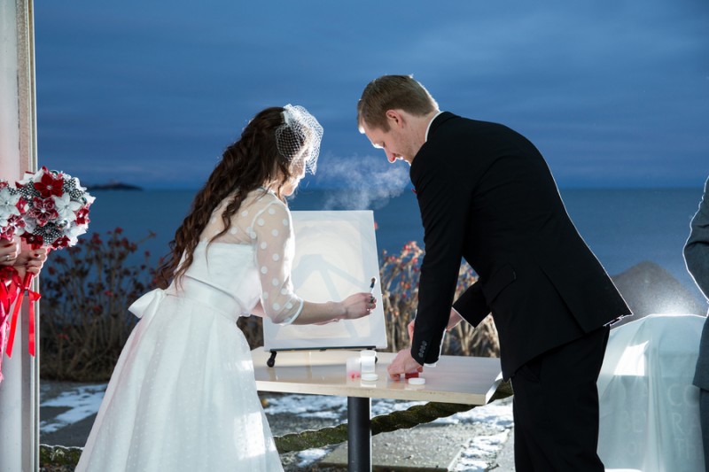 Whovian winter wedding