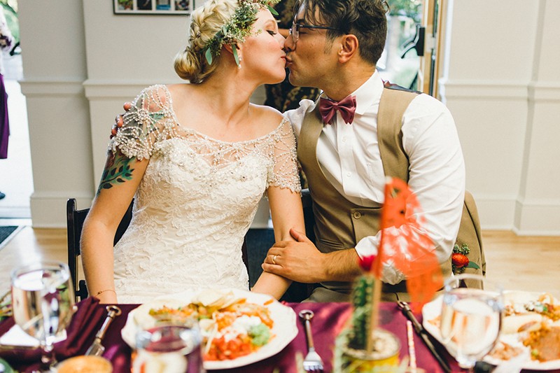 Latin American fiesta wedding as seen on @offbeatbride