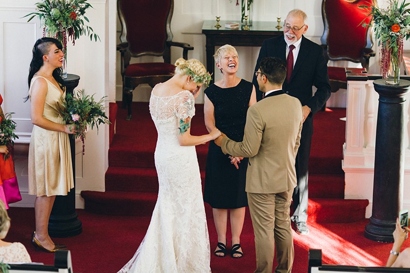 Latin American fiesta wedding as seen on @offbeatbride