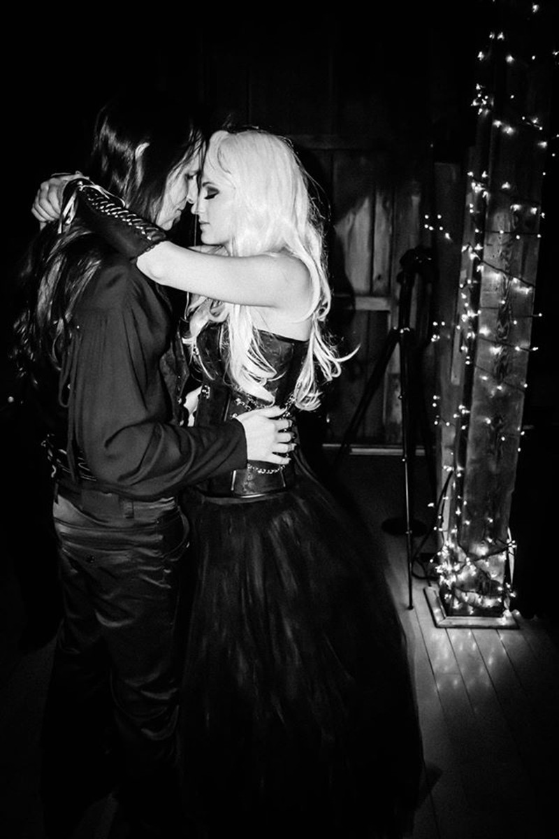 Goth fantasy wedding as seen on @offbeatbride