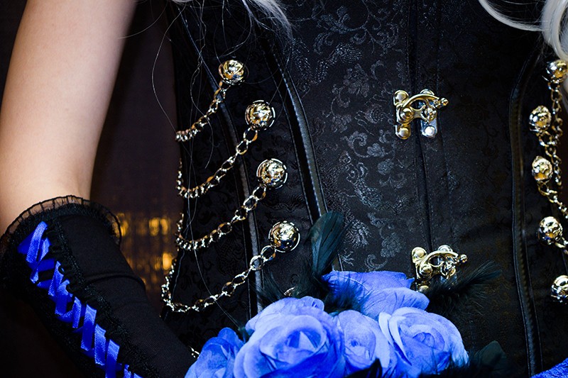 Goth fantasy wedding as seen on @offbeatbride