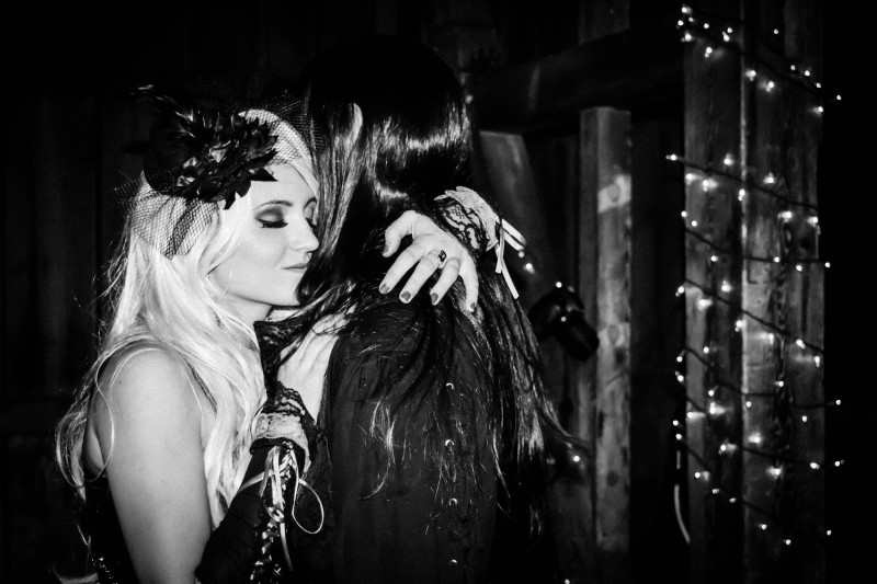 Goth fantasy wedding as seen on @offbeatbride