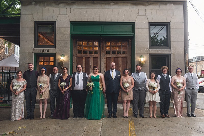 Oscars in space wedding as seen on @offbeatbride