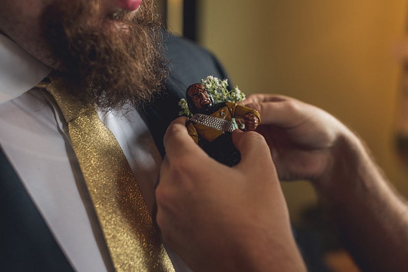 Sci-fi wedding as seen on @offbeatbride