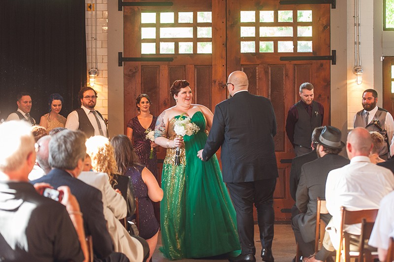Oscars in space wedding as seen on @offbeatbride