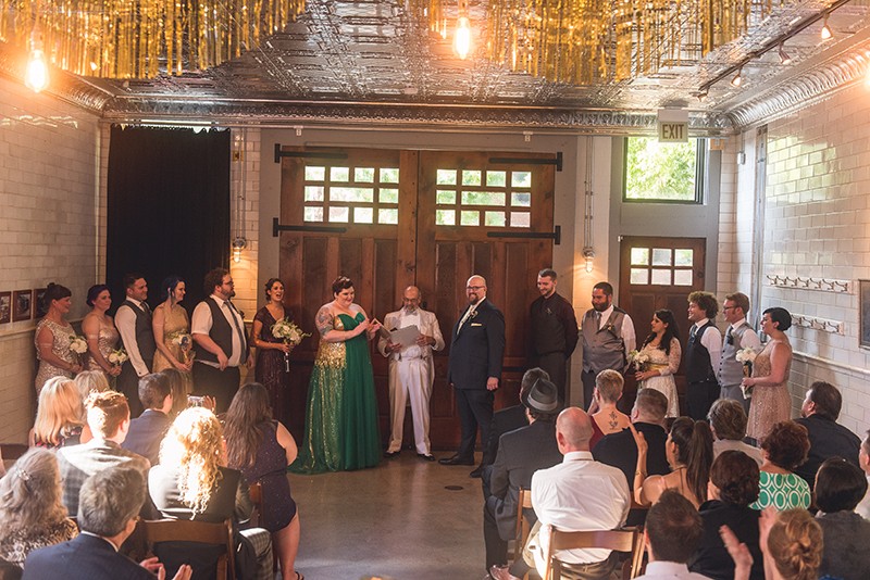Oscars in space wedding as seen on @offbeatbride