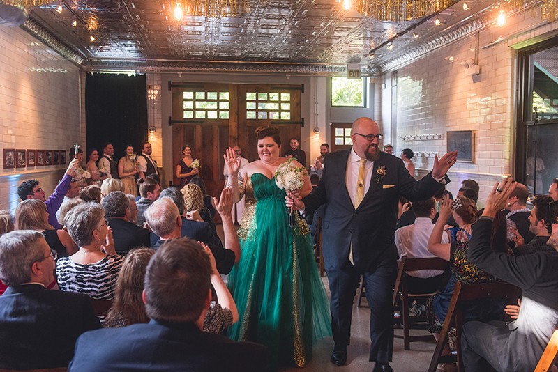 Oscars in space wedding as seen on @offbeatbride