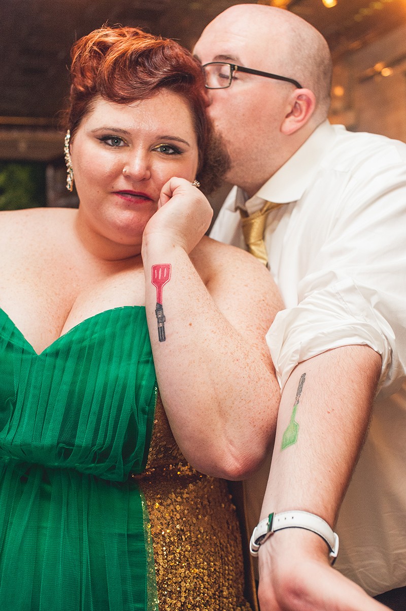 Sci-fi wedding as seen on @offbeatbride