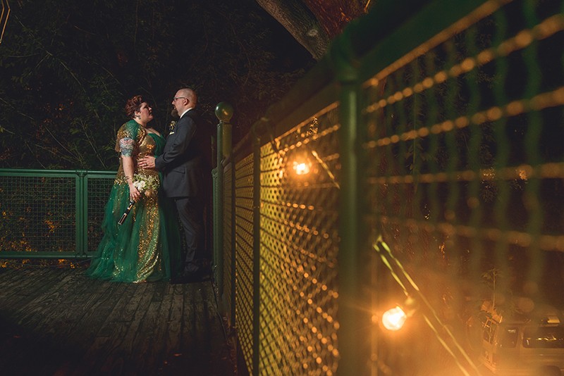 Oscars in space wedding as seen on @offbeatbride