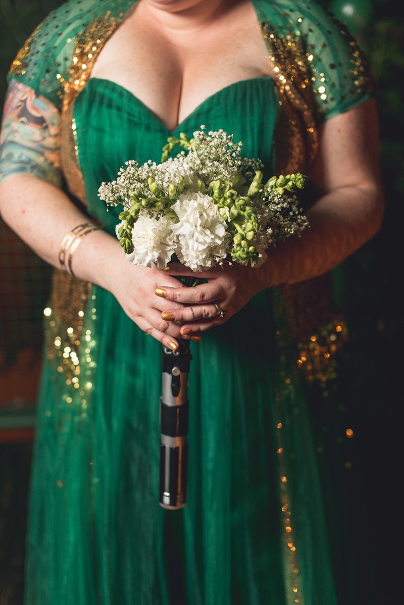 Oscars in space wedding as seen on @offbeatbride