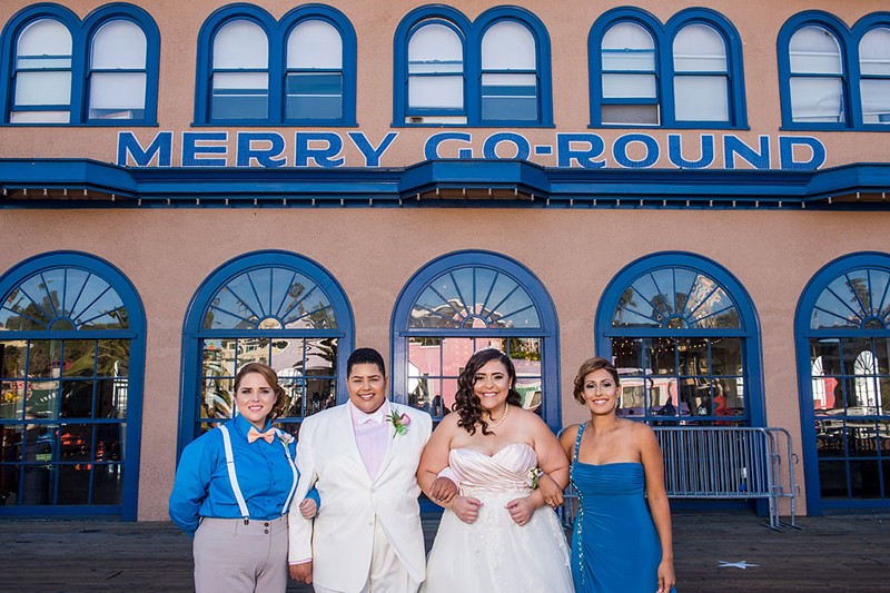 This genderqueer, sweets-loving, carousel wedding will have you in circles