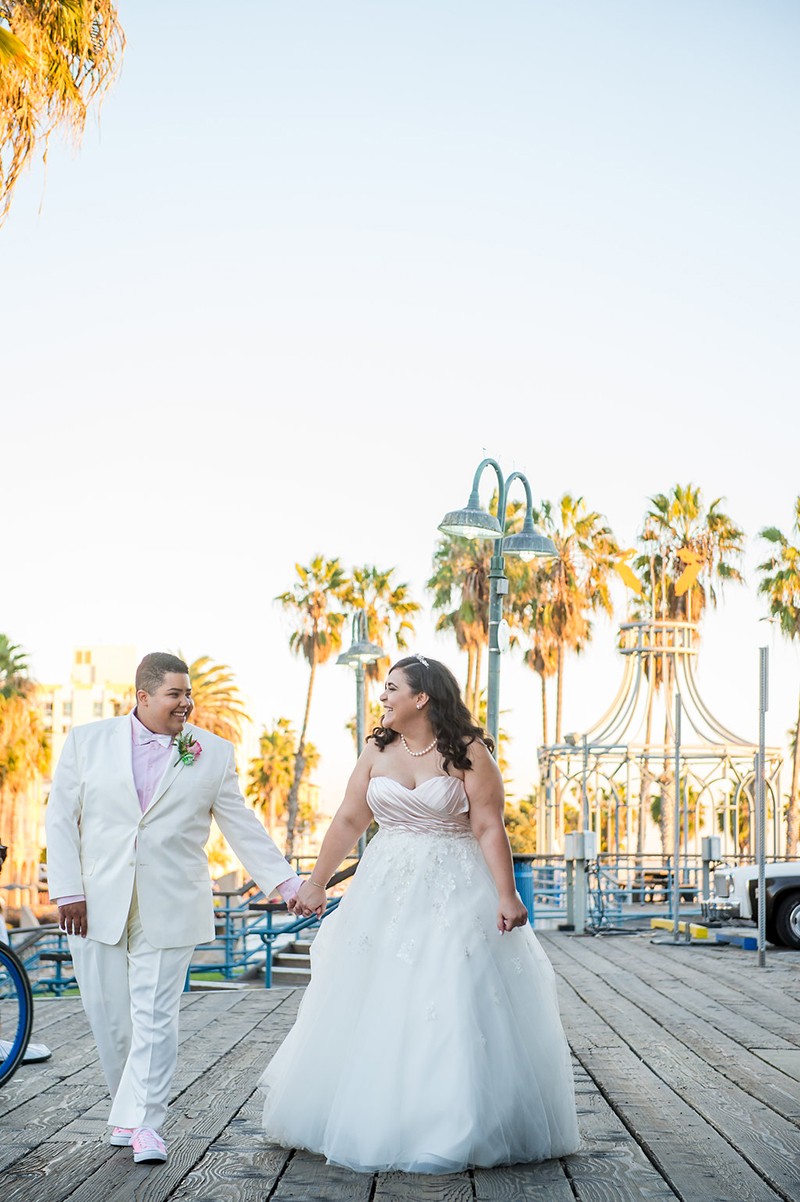 Genderqueer, sweets-loving, carousel wedding as seen on @offbeatbride