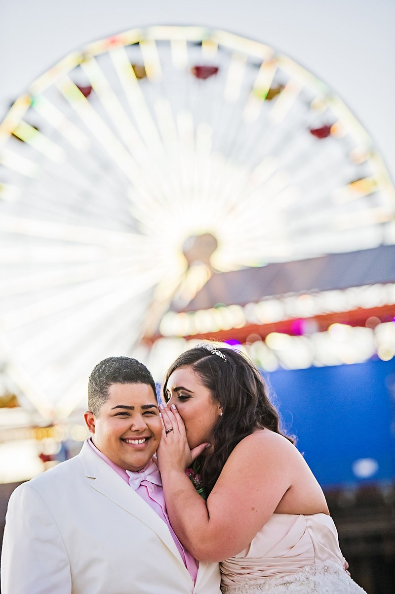 Genderqueer, sweets-loving, carousel wedding as seen on @offbeatbride