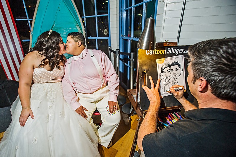 Genderqueer, sweets-loving, carousel wedding as seen on @offbeatbride