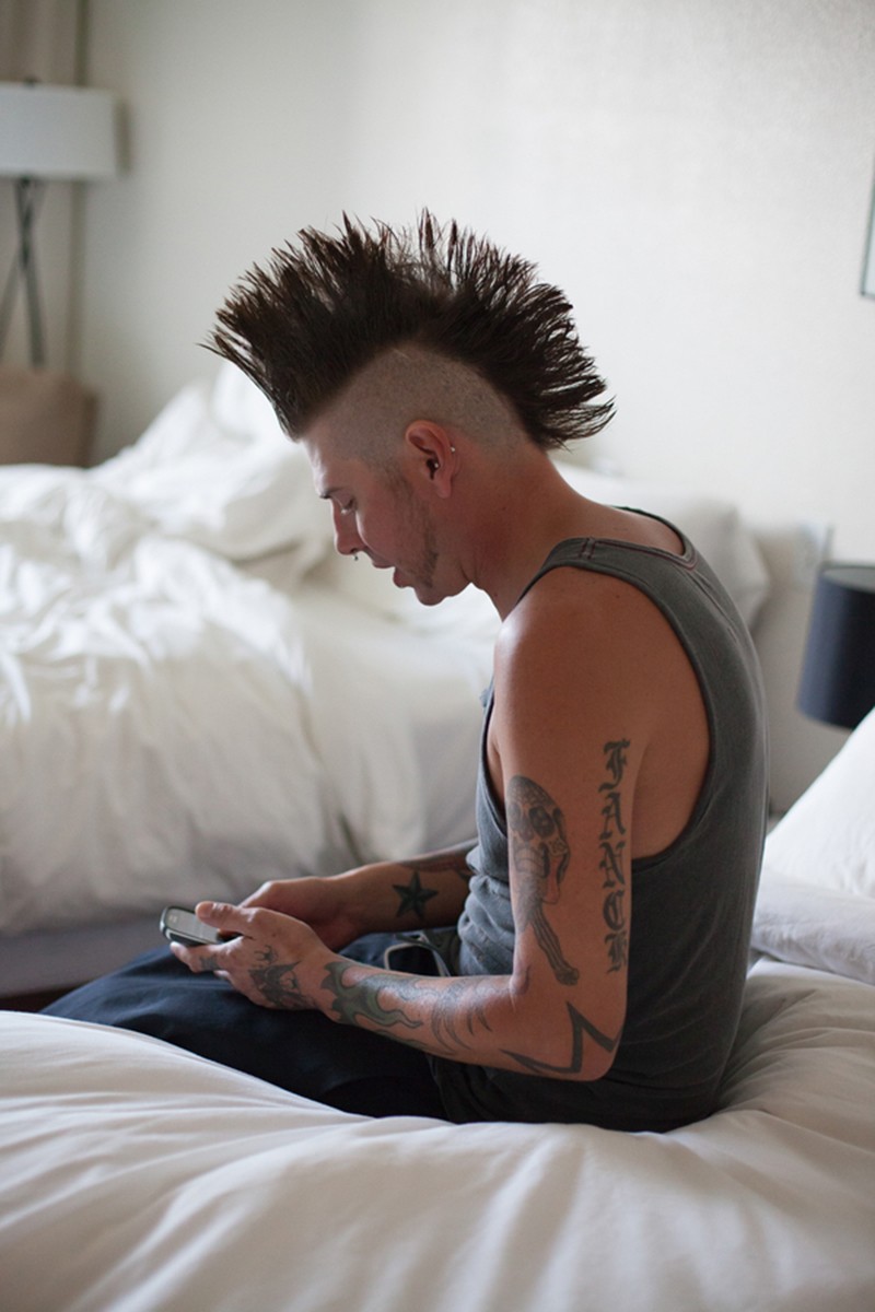 Awesome haired groomsmen at this Arizona wedding as seen on @offbeatbride #weddings #mohawks