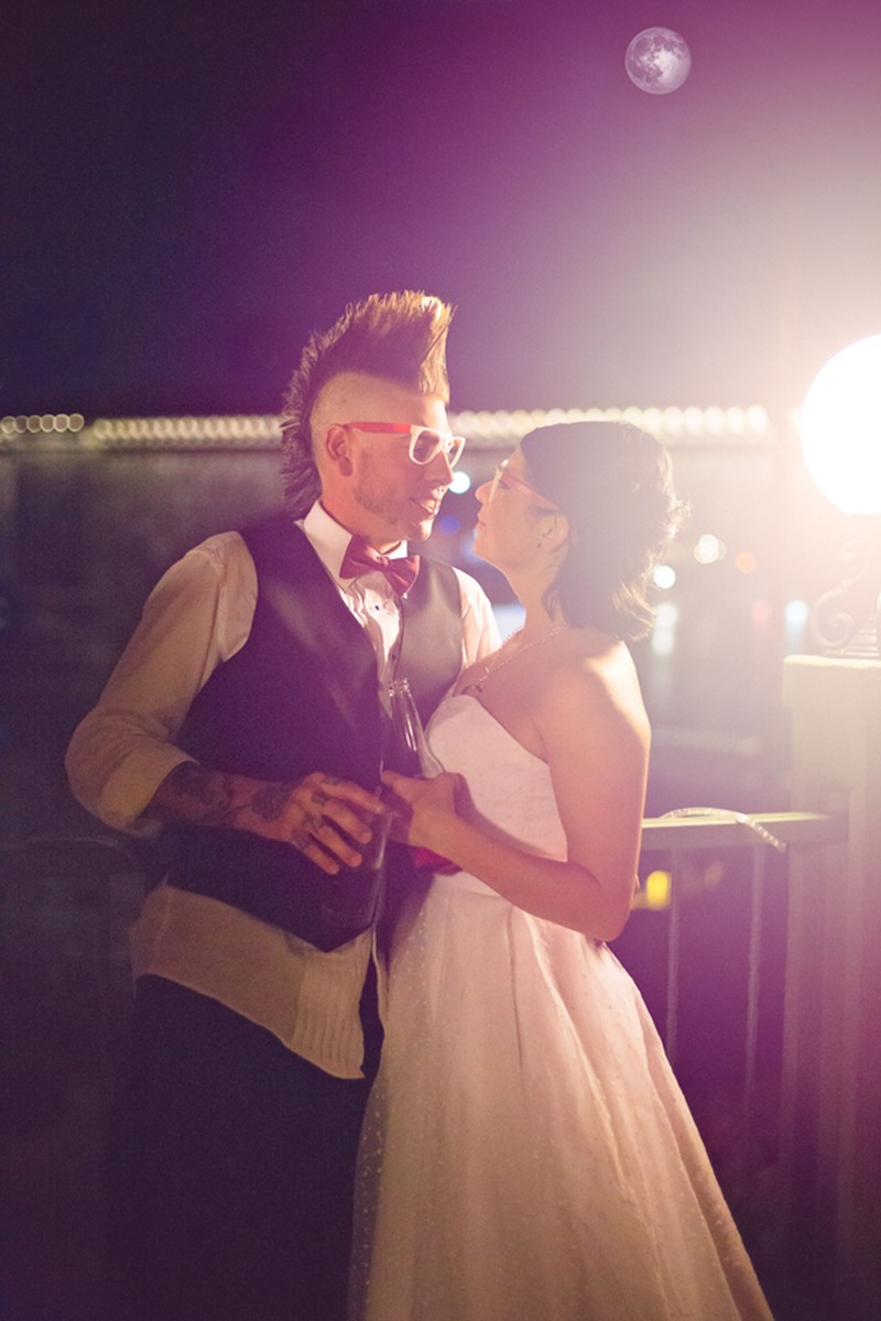 Mohawk groomsmen at this Arizona wedding as seen on @offbeatbride #weddings #mohawks