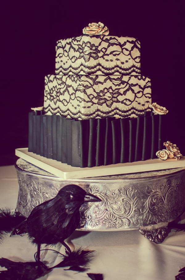 Poe and rock wedding as seen on @offbeatbride